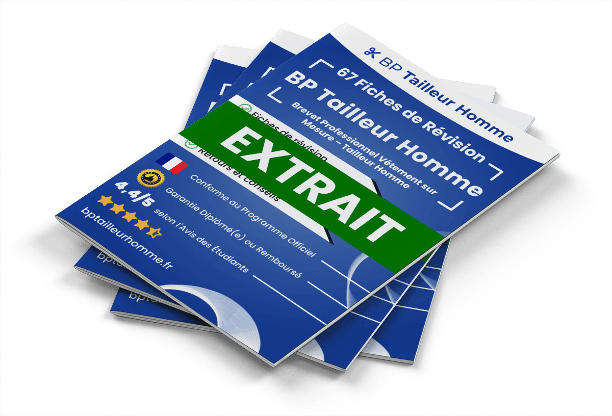 Extrait Fiches Révision gratuites BP Tailleur Homme